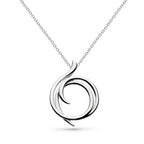 Kit Heath Entwine Helix Wrap Silver Necklace