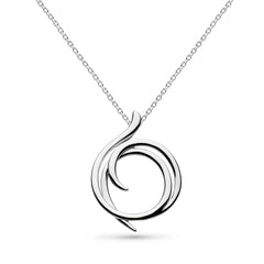 Kit Heath Entwine Helix Wrap Silver Necklace