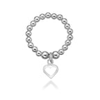 Dollie jewellery Silver Annabelle open Heart Ring