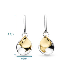 Kit Heath Blossom Enchanted Petal Golden Drop Earrings