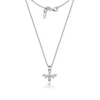 Dollie Jewellery Silver honey Bee Necklace