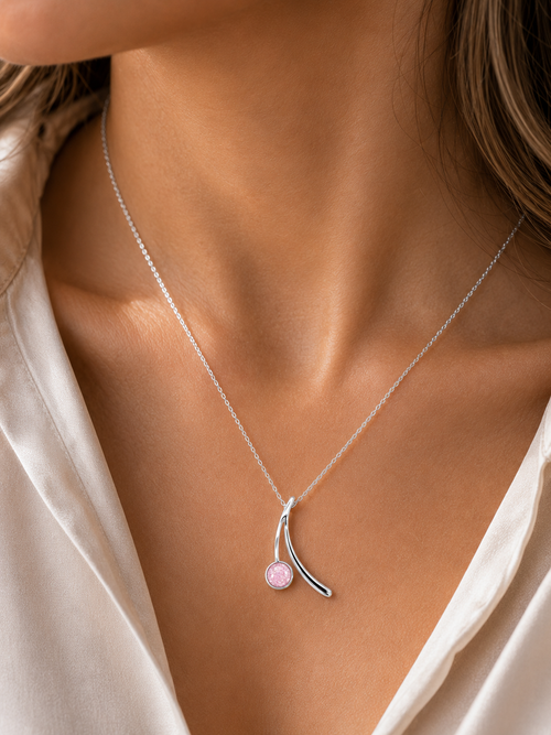 Sterling Silver Ashes Memorial Pendant And Chain