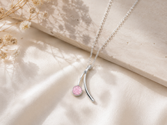 Sterling Silver Ashes Memorial Pendant And Chain