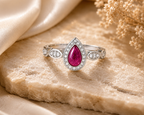 9ct White Gold Ashes and Cubic Zirconium Memorial Ring