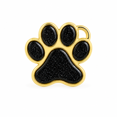 9ct Yellow Gold Ashes Paw Print Memorial Pendant