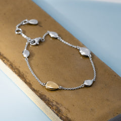 Kit Heath Coast Pebble Golden Station Bracelet