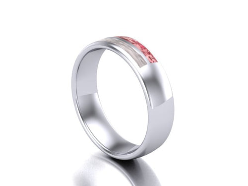 Sterling Silver Gents Ashes Memorial Ring