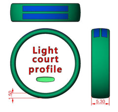 Gents 9ct White Gold Ashes Memorial Ring