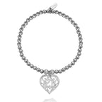 Dollie Jewellery Silver 21st Heart Bracelet