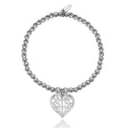 Dollie Jewellery Silver SIS Heart Bracelet