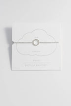 Estella Bartlett "Love" Louise CZ Circle Bracelet