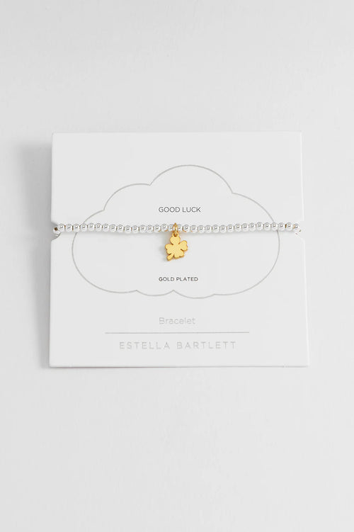 Estella Bartlett "Good Luck" Sienna Lucky Clover Bracelet