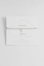 Estella Bartlett "You're The Best" Sienna Flower and Heart Bracelet