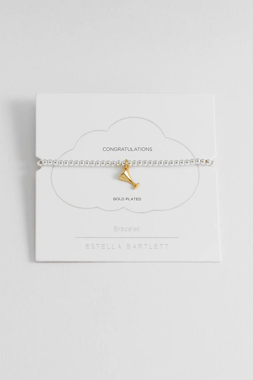 Estella Bartlett "Congratulations" Sienna Martini Bracelet
