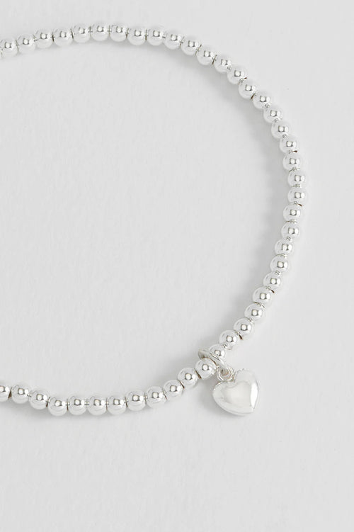 Estella Bartlett "With Love" Sienna Puffy Heart Bracelet