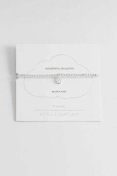 Estella Bartlett "Wonderful Daughter" Sienna Enamel Flower Bracelet