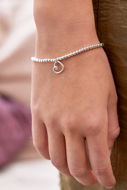 Estella Bartlett "Wonderful Sister" Doodle Heart Bracelet