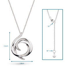 Kit Heath Entwine Helix Wrap Pavé Necklace