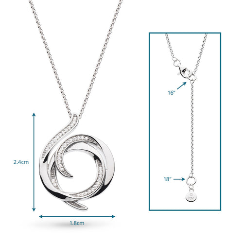 Kit Heath Entwine Helix Wrap Pavé Necklace