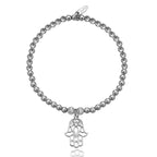 Dollie Jewellery Silver Hand of Hamsa Bracelet