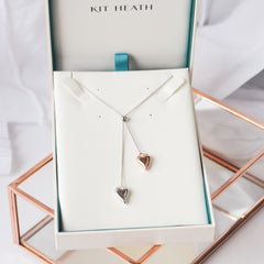 Kit Heath Desire Cherish Blush Heart Lariat Necklace