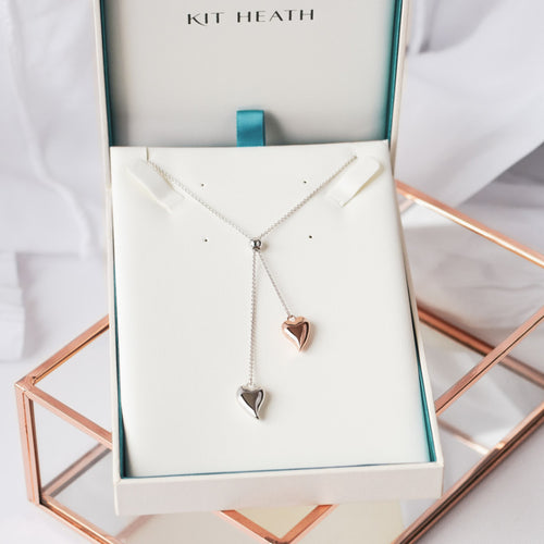 Kit Heath Desire Cherish Blush Heart Lariat Necklace