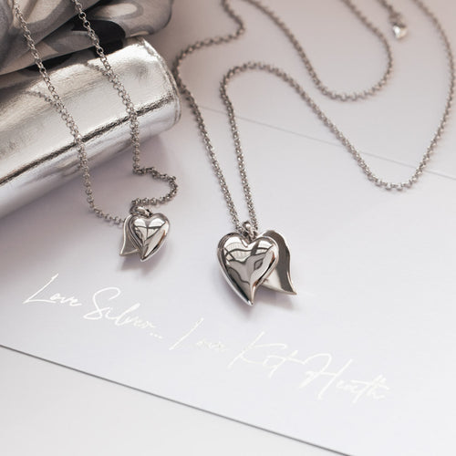 Kit Heath Desire Love Duet Heart Necklace