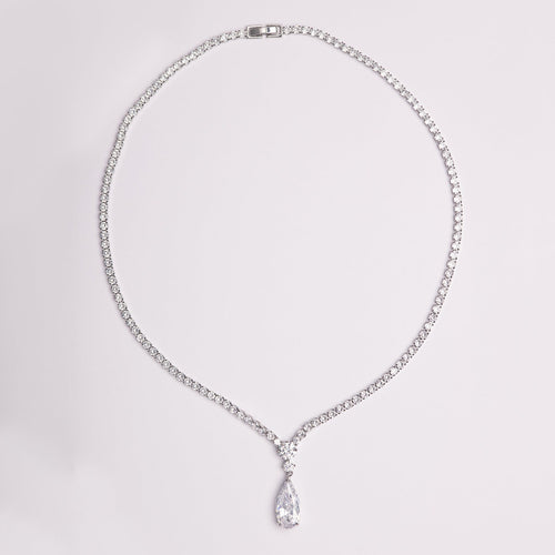 Dolores Teardrops Crystal Bridal Necklace