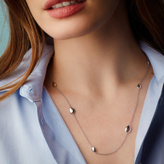 Kit Heath Coast Pebble Golden Station Necklace