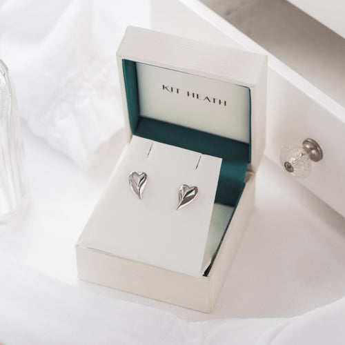 Kit Heath Desire Cherish Heart Stud Earrings