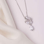 Adeline Tear Drop & Marquise Crystal Bridal Necklace