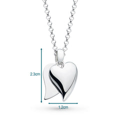 Kit Heath Desire Love Duet Heart Necklace