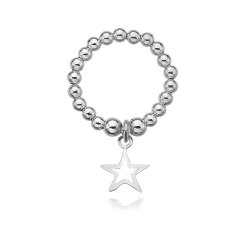 Dollie Jewellery Silver Stella Star Ring