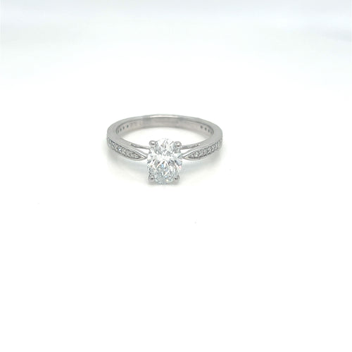 9ct white gold certified 1.19ct Lab-grown Diamond ring