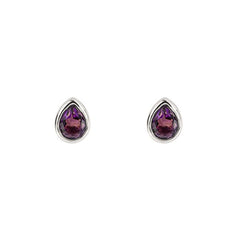 Silver Semi-Precious Birthstone Earrings