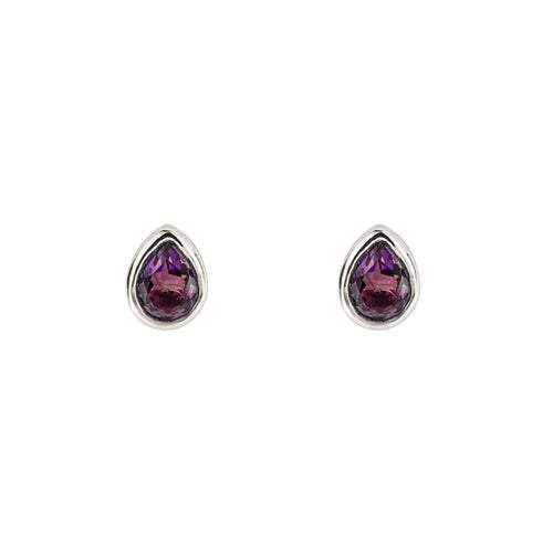 Silver Semi-Precious Birthstone Earrings