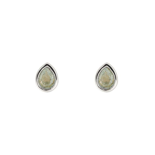 Silver Semi-Precious Birthstone Earrings