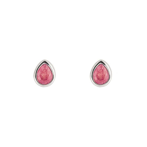 Silver Semi-Precious Birthstone Earrings