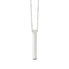 Sterling Silver Vertical Bar Necklace