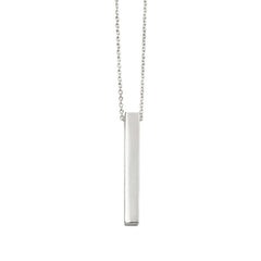 Sterling Silver Vertical Bar Necklace