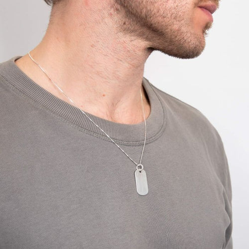 Sterling Silver Dog Tag