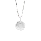 Silver Engravable Diamond Necklace