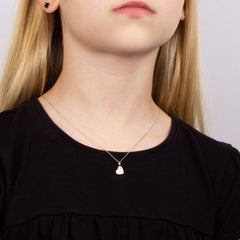 Silver Engravable Diamond Necklace