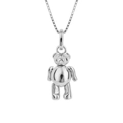 D for Diamond Teddy Bear Pendant with Diamond