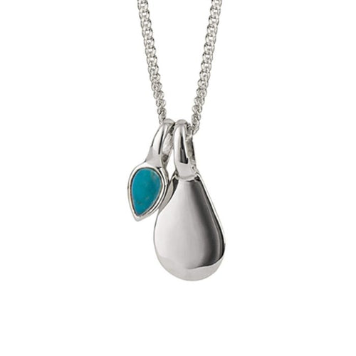 Silver Semi-Precious Birthstone Necklace