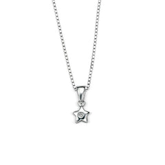 D for Diamond Star Pendant with Diamond