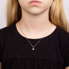 D for Diamond Heart Pendant with Diamond