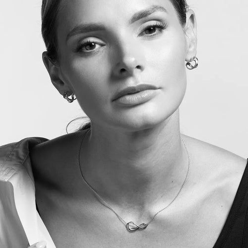 Kit Heath Sterling Silver Infinity Hoop Earrings