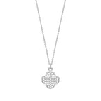 Silver & Co London Cubic Zirconium Clover Necklace