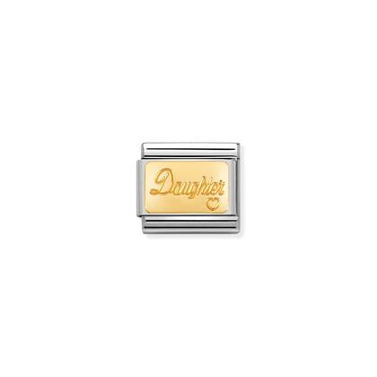 Nomination Composable Link gold Daughter Charm